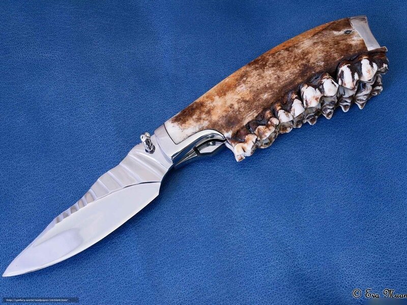 knife with bone handle