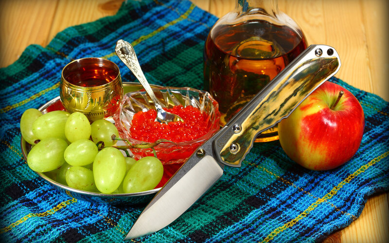 Knife with Food Items