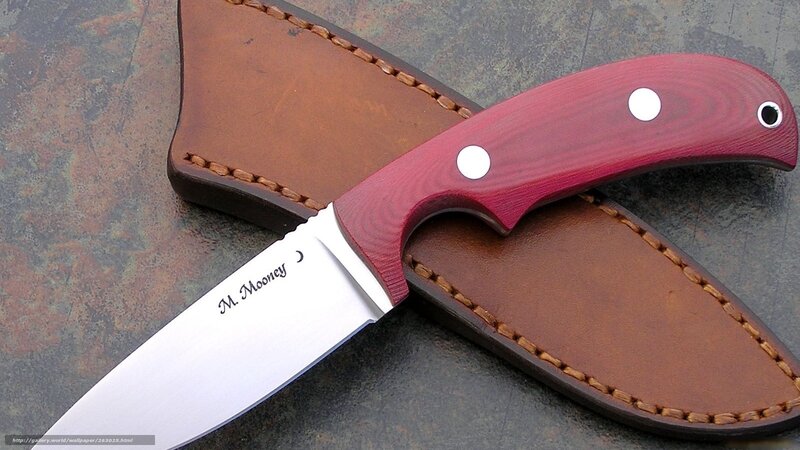 Knife with Leather Sheath — Brown