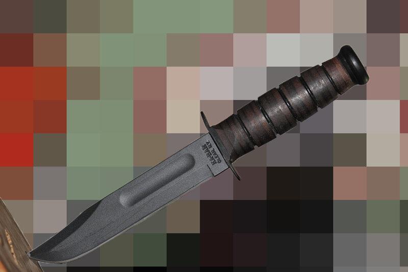 knife with wooden handle
