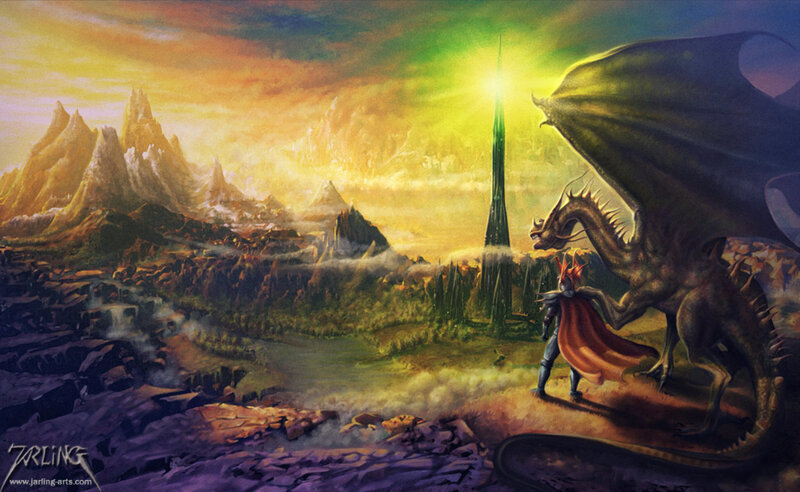 Knight and Dragon — Yellow