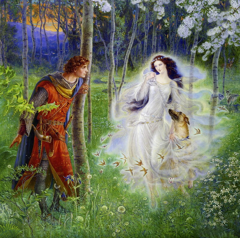 Knight and Ghostly Woman