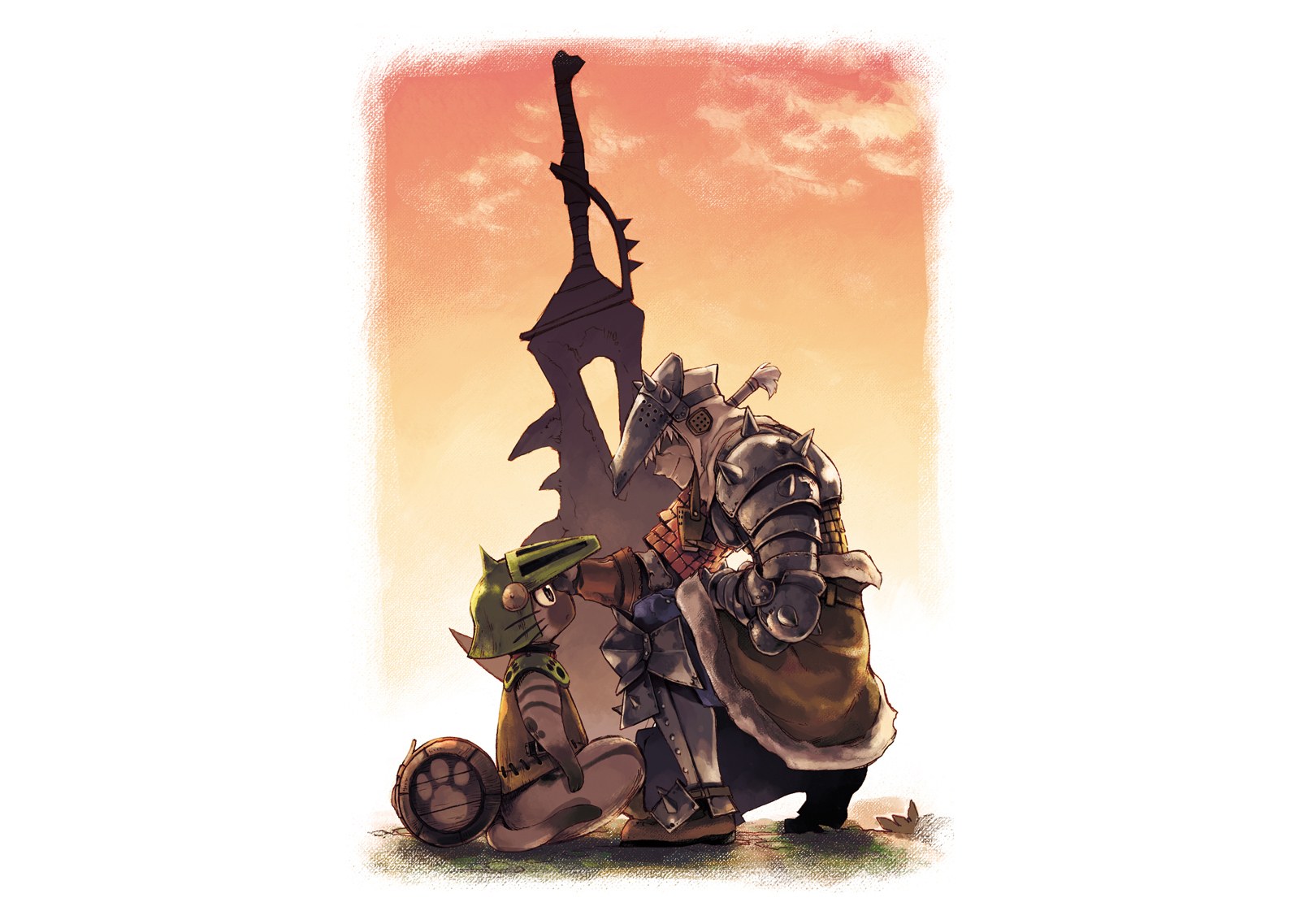 Knight and small companion
