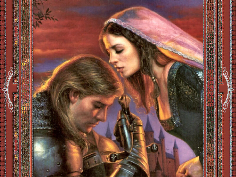 Knight and Woman in Armor