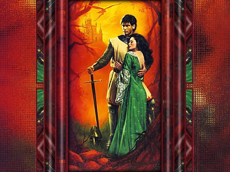 Knight and Woman in Fantasy