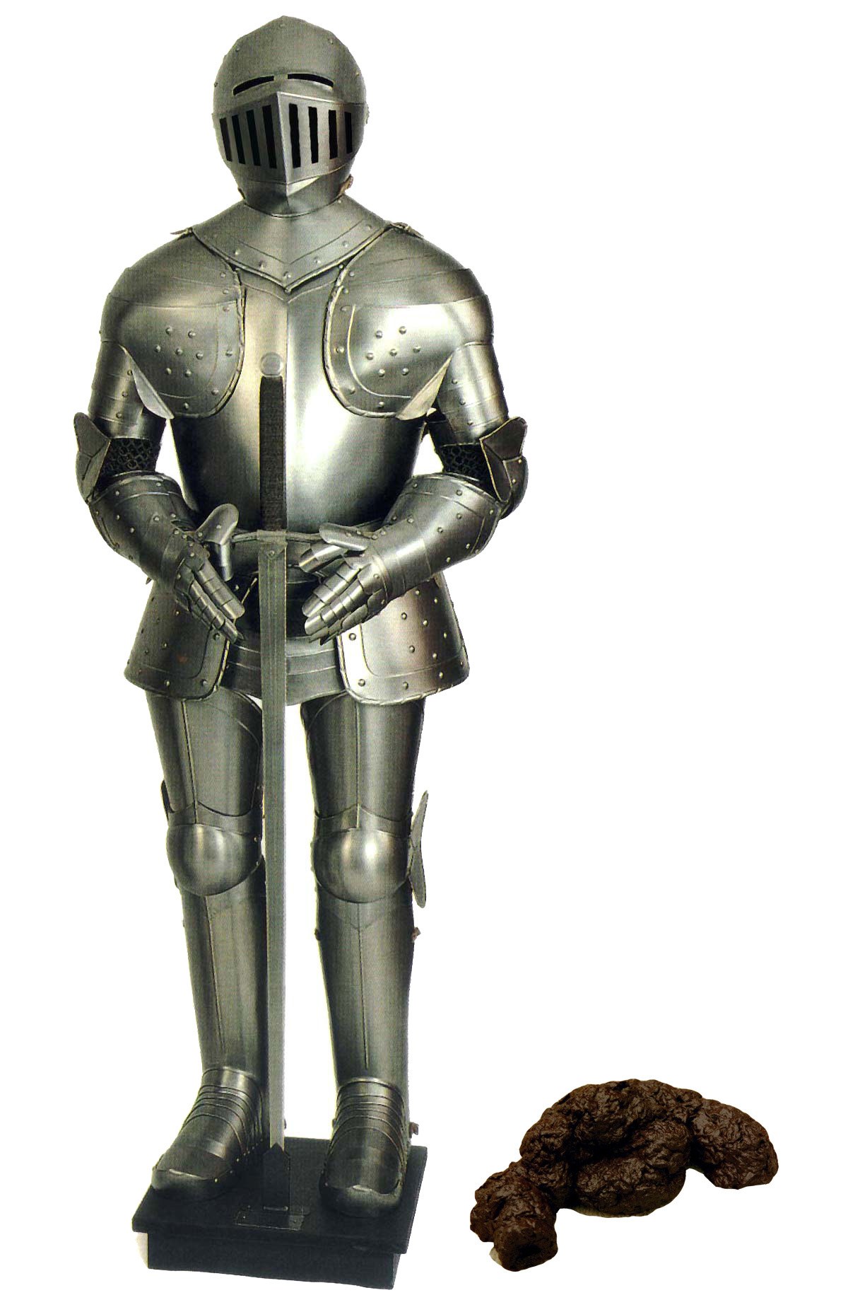 Knight armor with poop