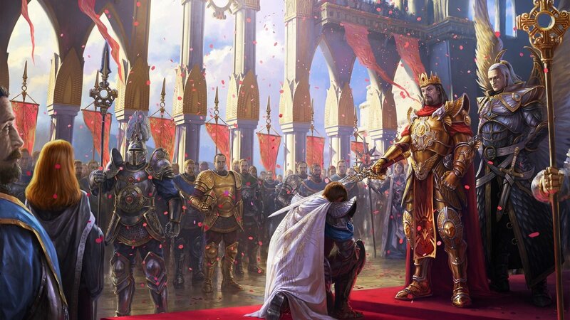 Knight Being Knighted