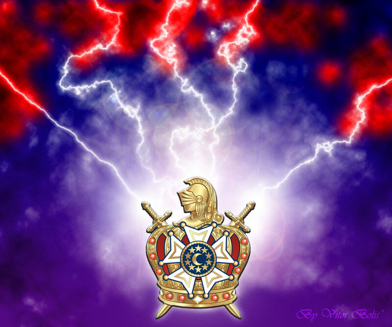 Knight Emblem with Lightning