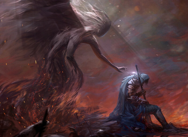 Knight Facing Ghost