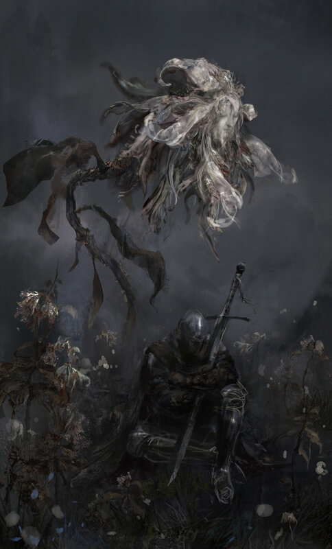 Knight Facing Ghostly Figure