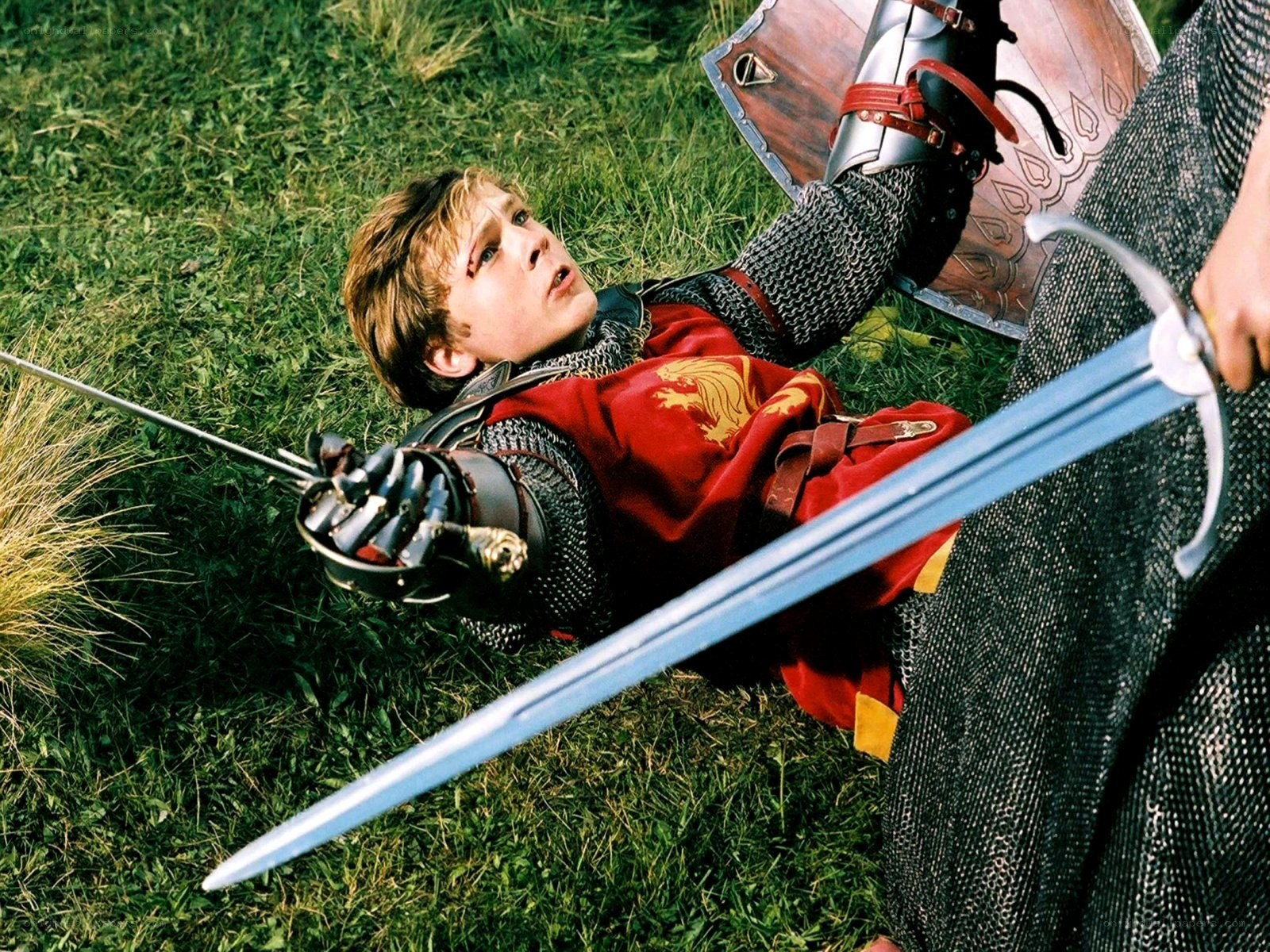 knight falls in battle