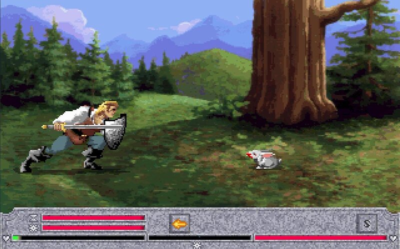 Knight Fighting Rabbit