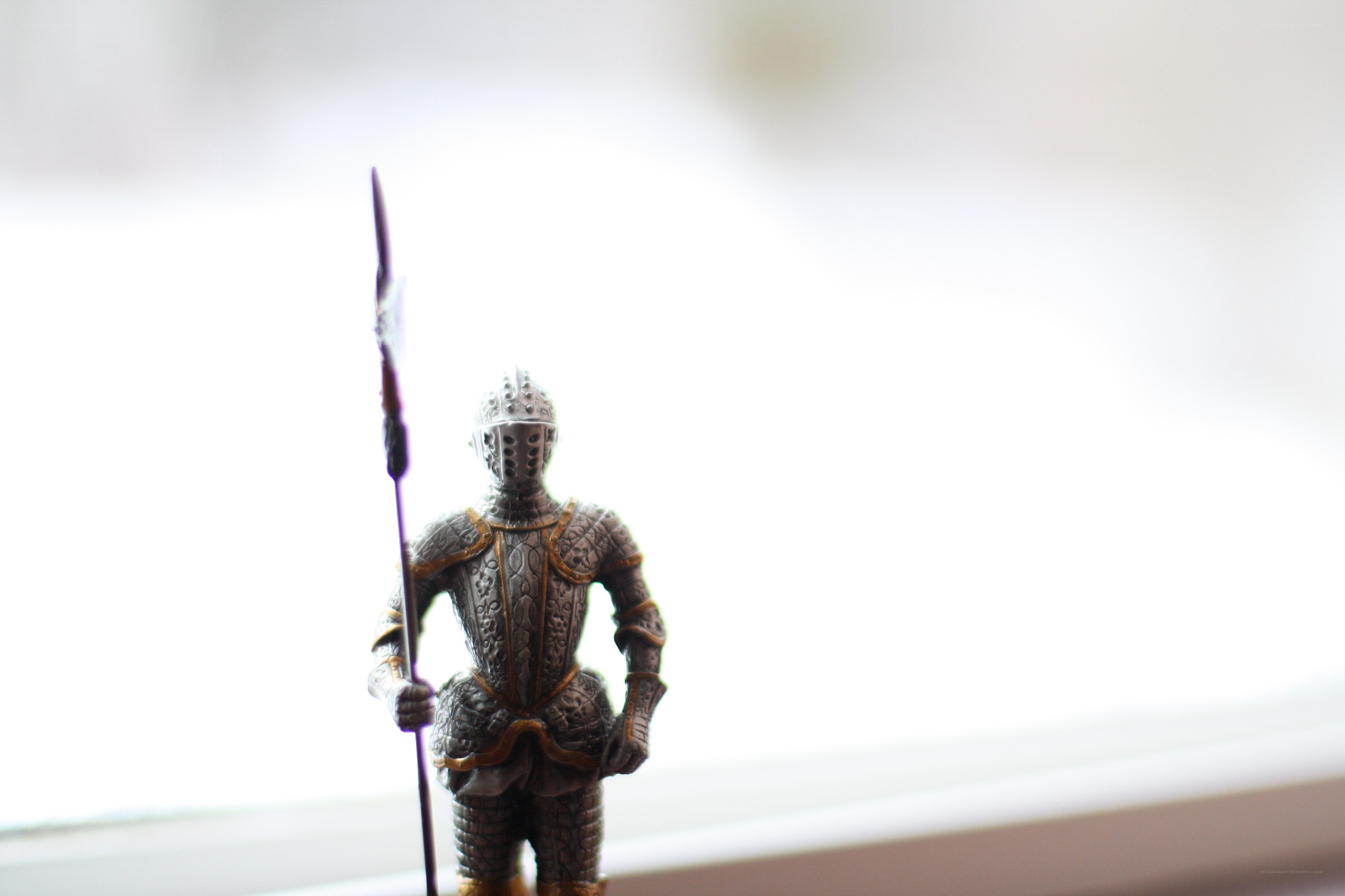 Knight figurine with spear