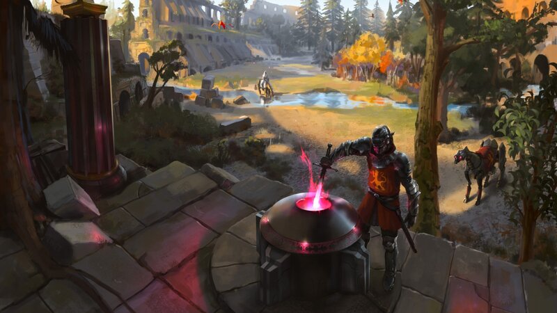 Knight Forging Sword