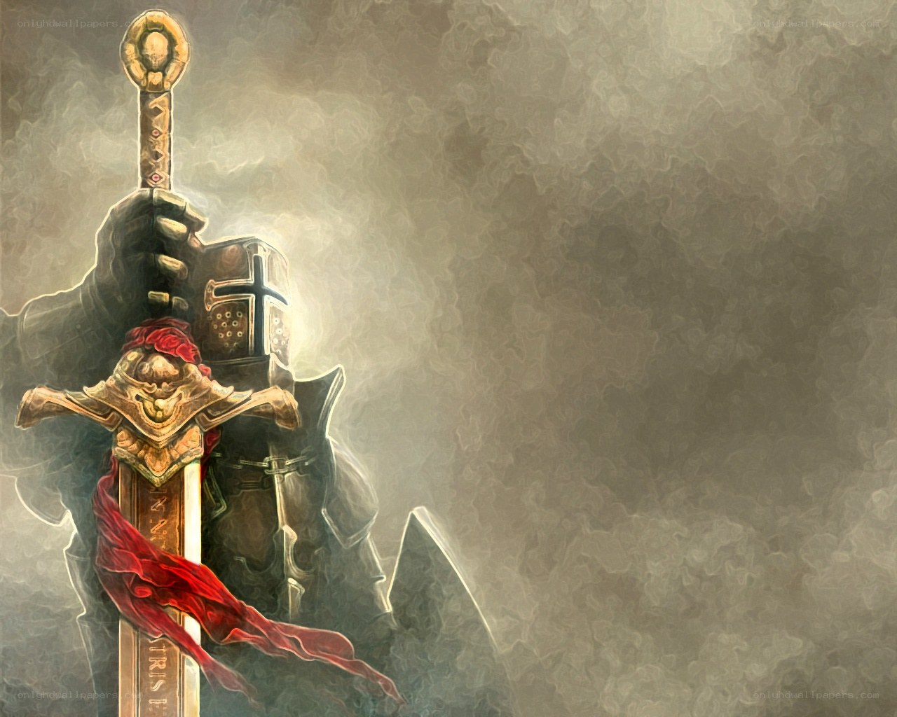 knight holding a sword