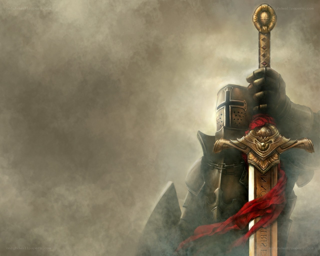 knight holding a sword