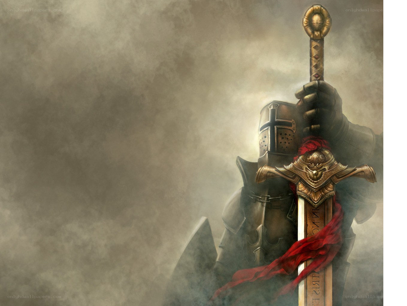 knight holding a sword