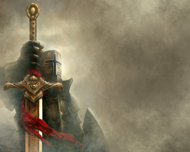 knight holding a sword