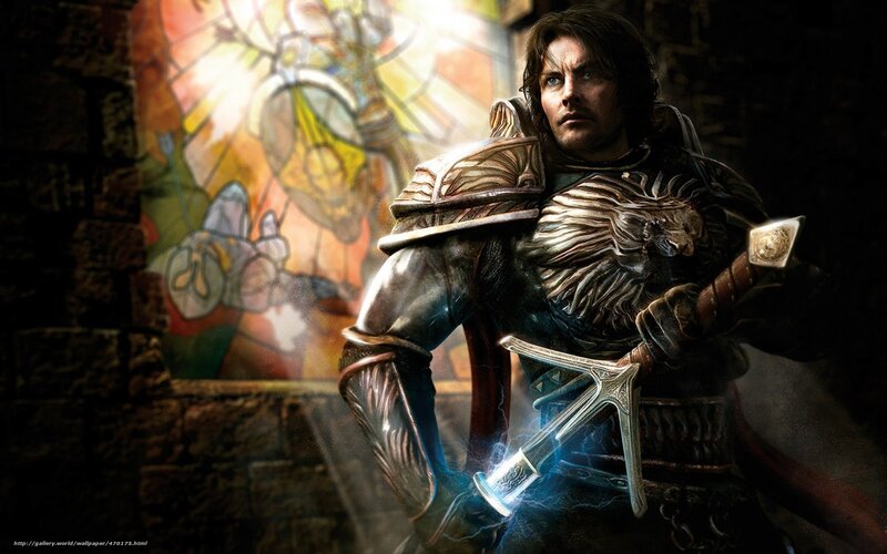 Knight Holding Sword — Brown, Dramatic