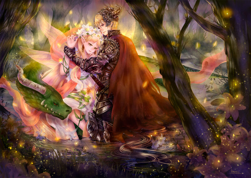 Knight Hugging Fairy