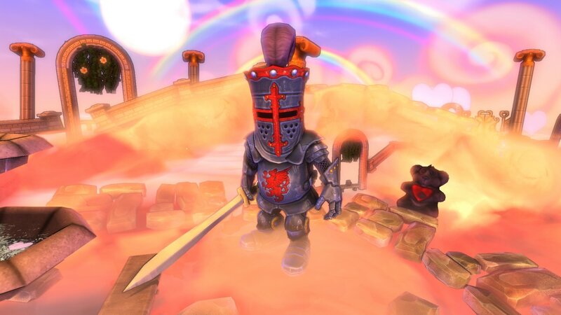 Knight in a colorful fantasy world