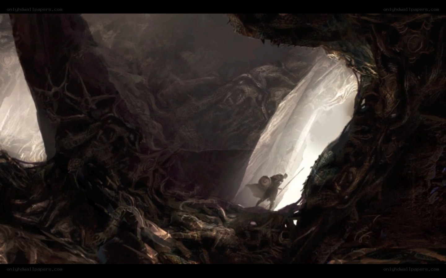 Knight in a dark cavern