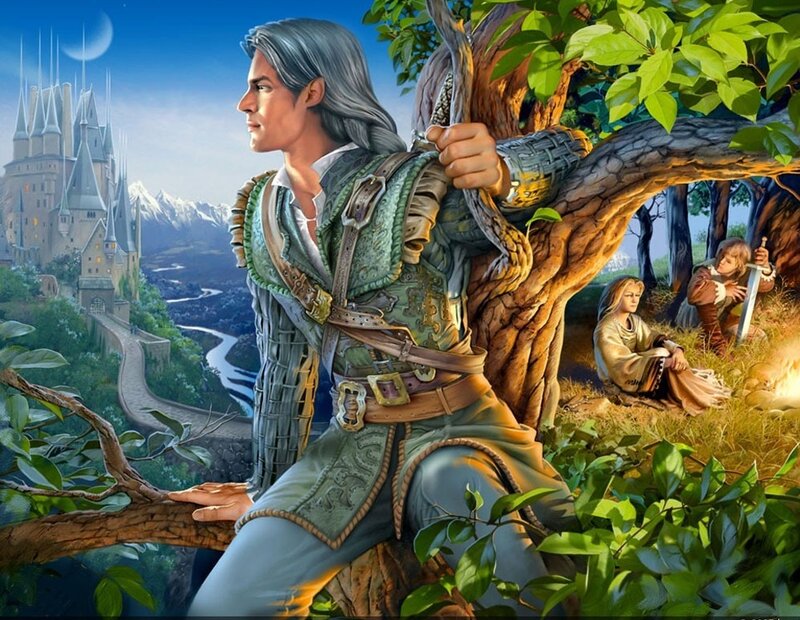 Knight in a forest
