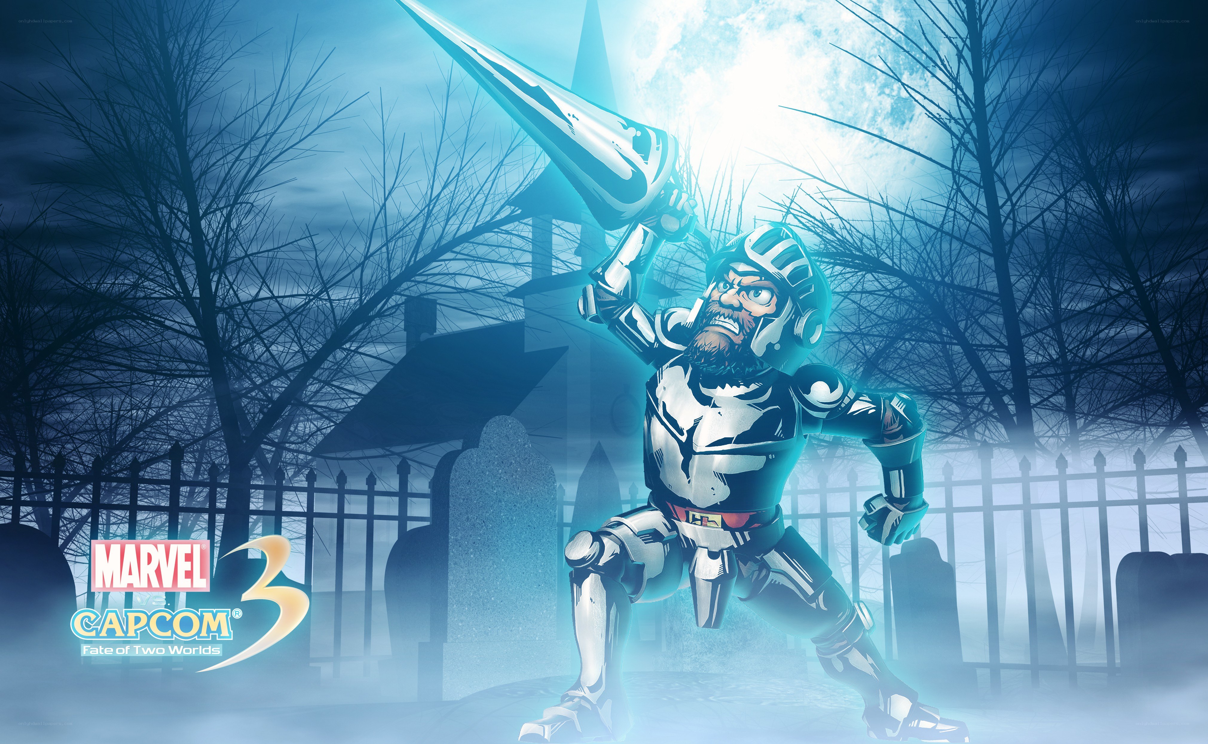 Knight in a graveyard