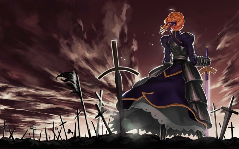 knight in a graveyard
