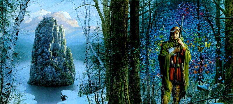 Knight in a mystical forest