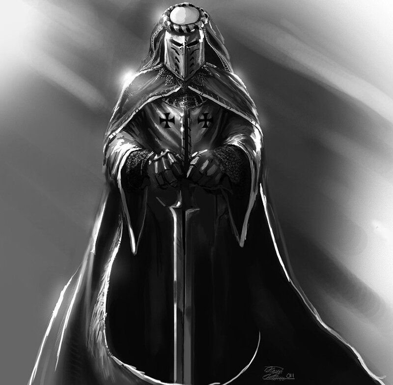 Knight in Armor — Black, Dramatic
