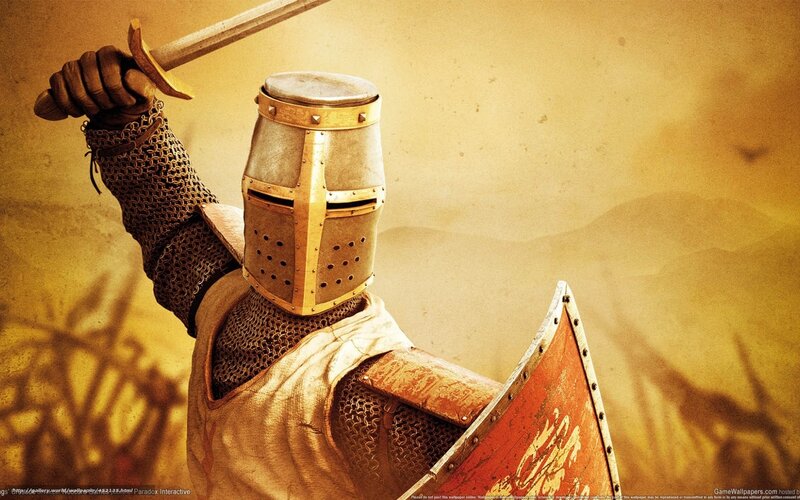 Knight in Armor — Brown, Dramatic, Digital Art