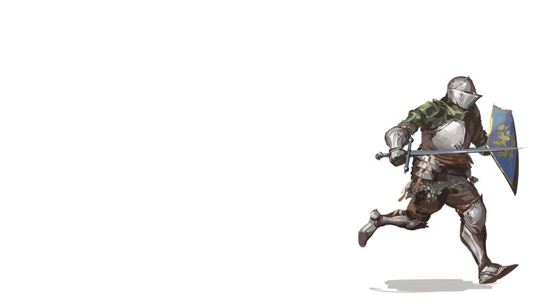 Knight in Armor Running