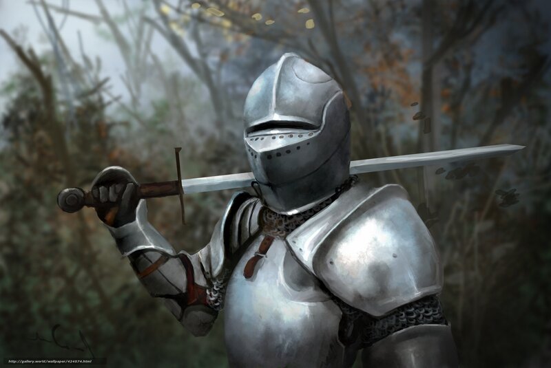 Knight in Armor — Silver, Dramatic