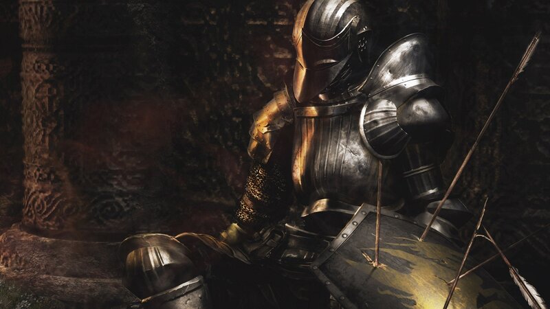 knight in armor with arrows