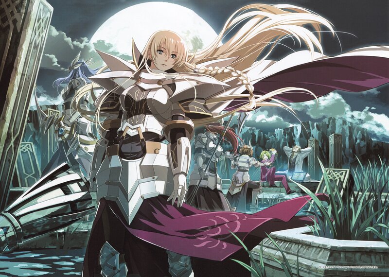 Knight in armor with long hair