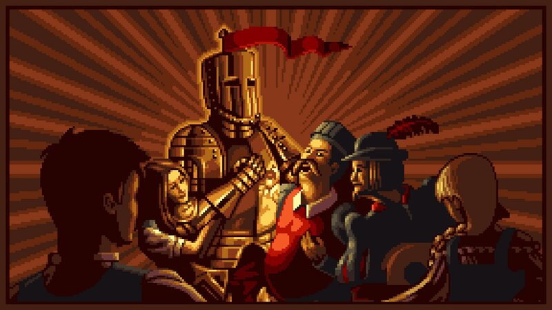 Knight in Armor with People