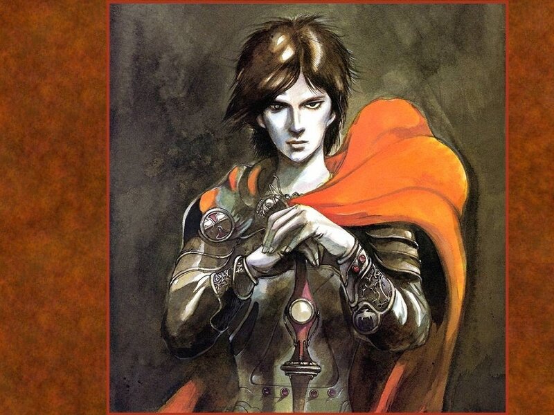 knight in armor with red cape