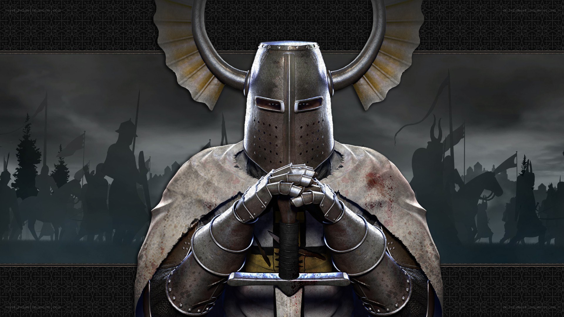 knight in armor with sword