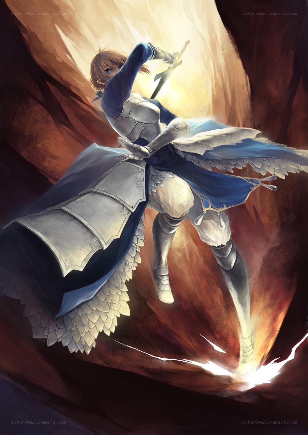 knight in armor with sword