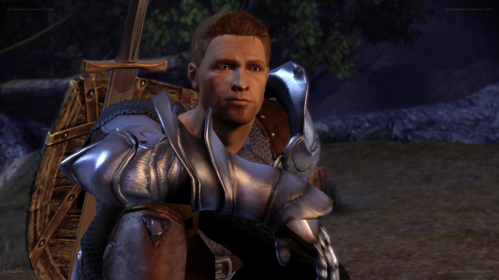knight in armor with sword