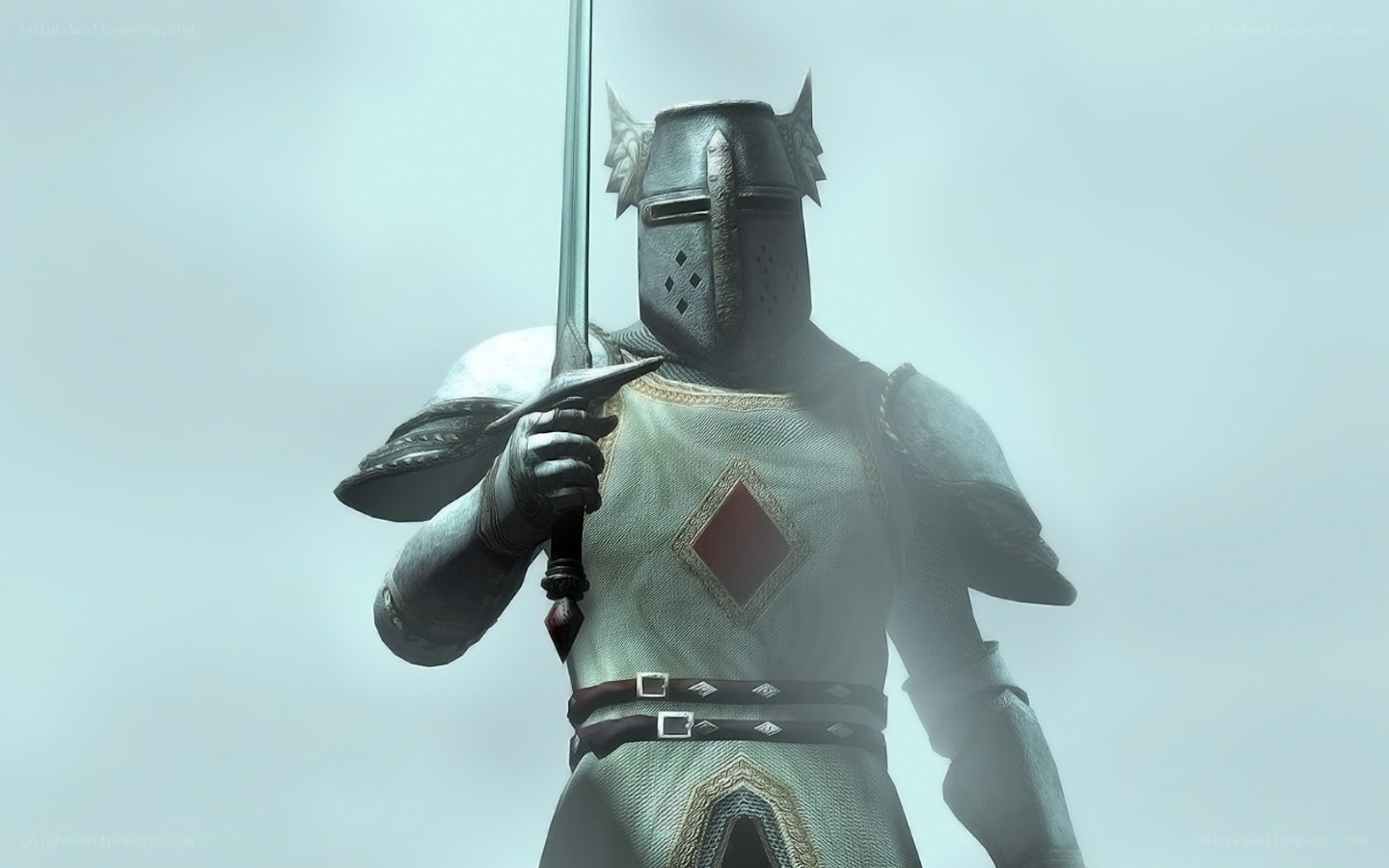 knight in armor with sword