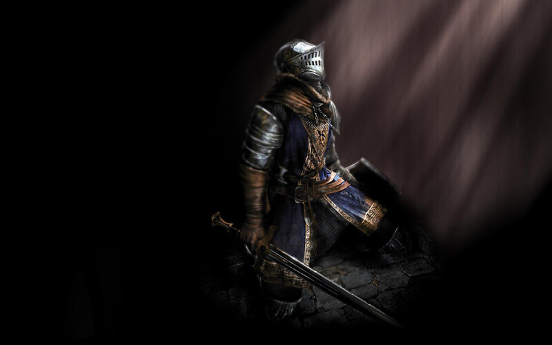 knight in dark armor