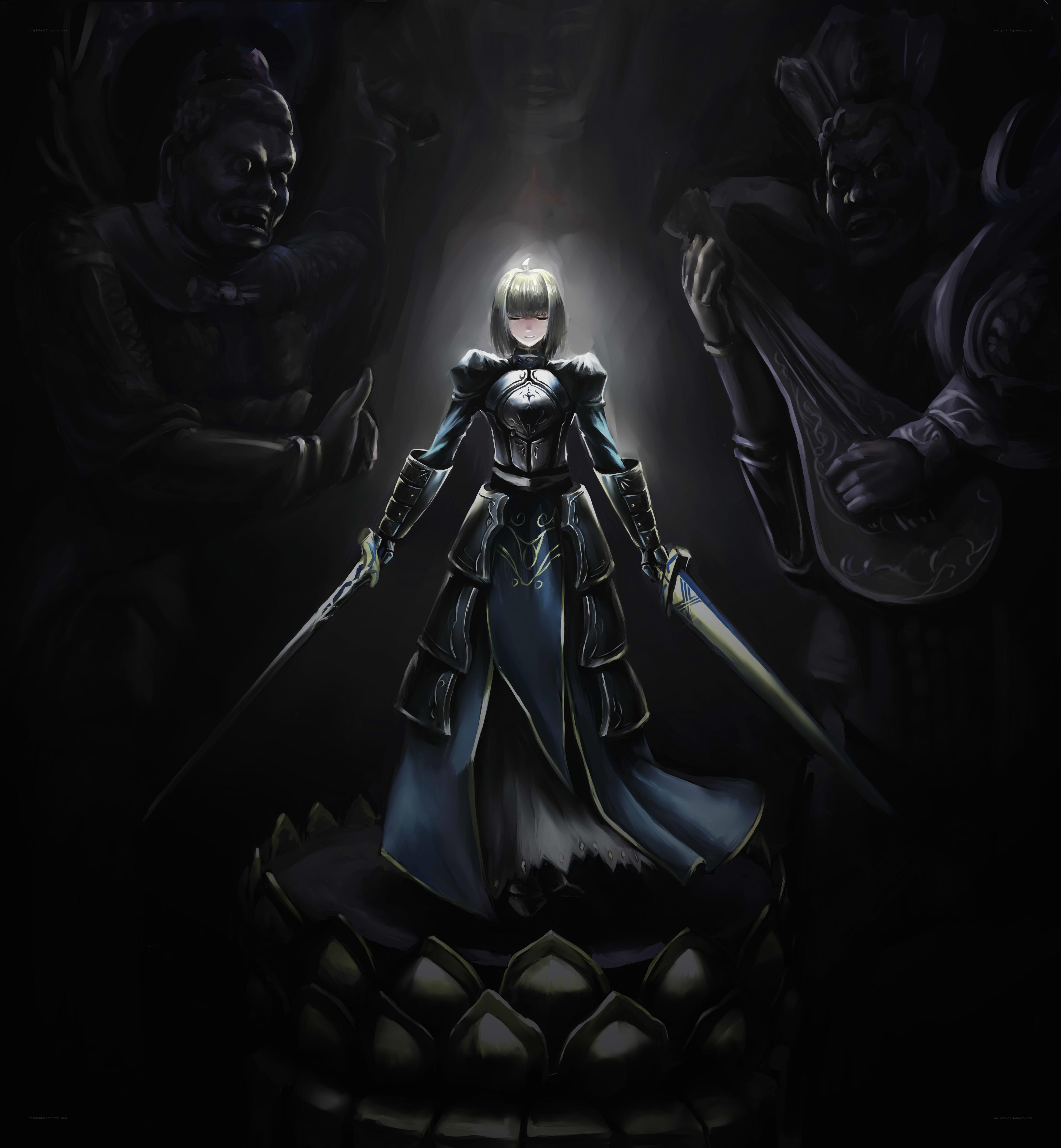 Knight in dark armor