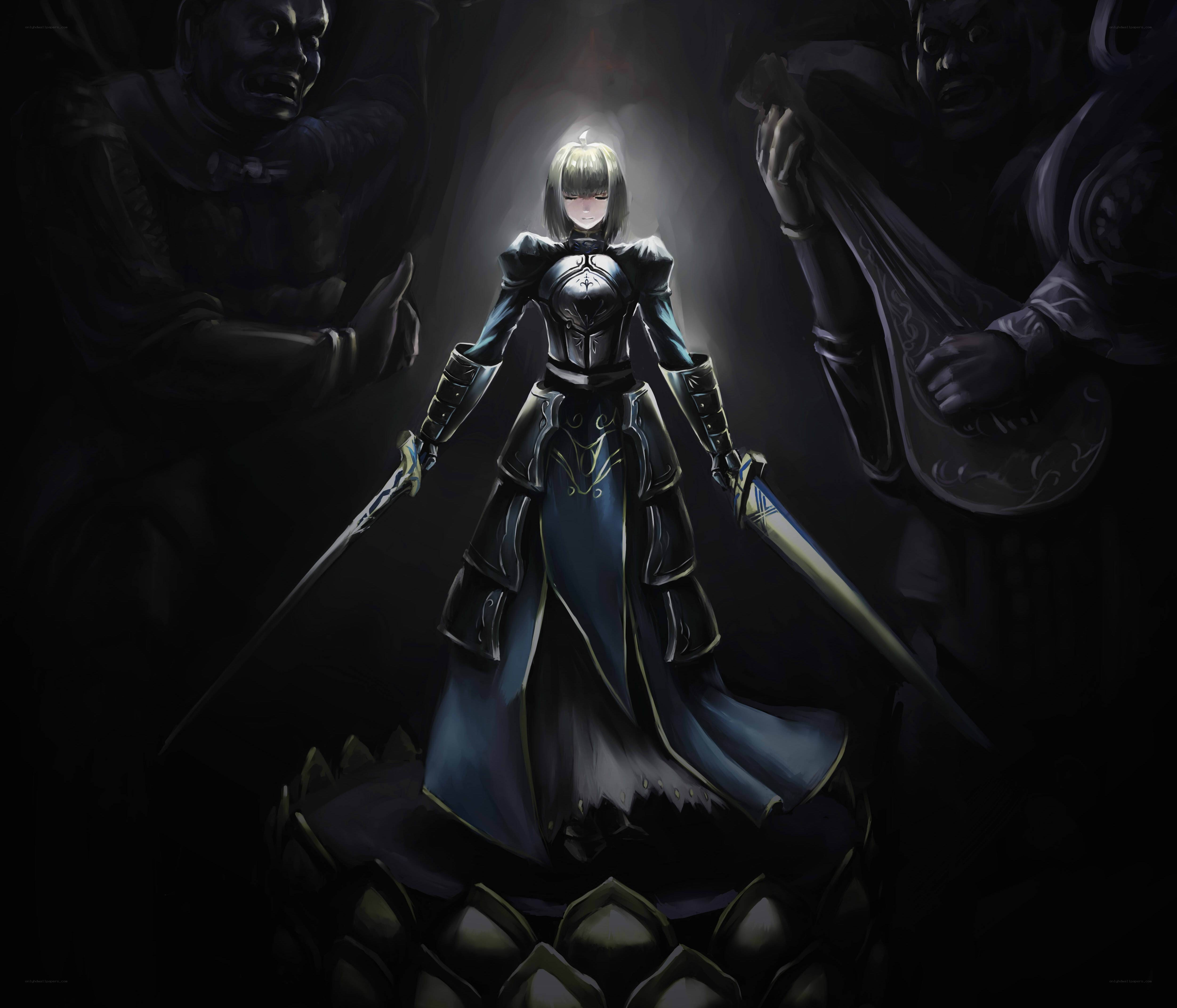Knight in dark armor