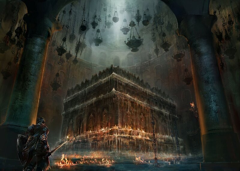 Knight in Dark Cathedral