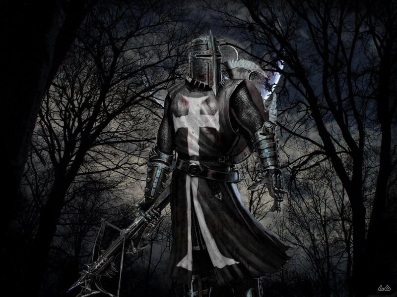 Knight in Dark Forest — Black