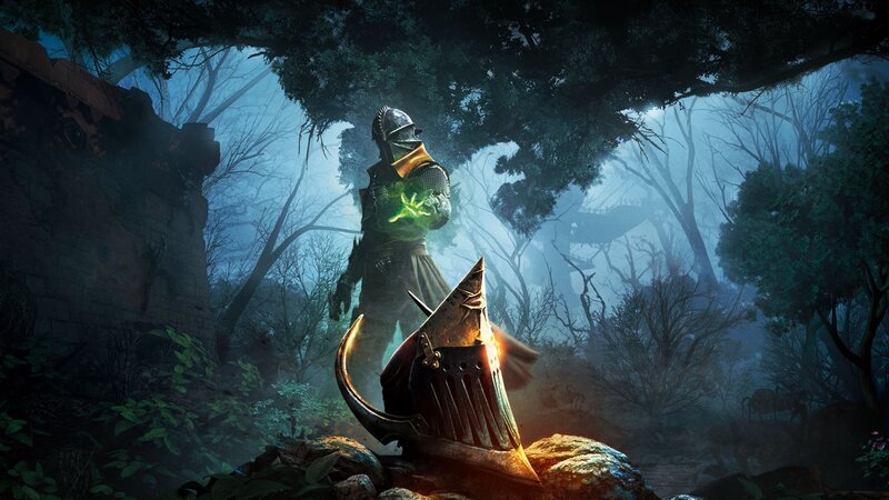 Knight in Forest — Green
