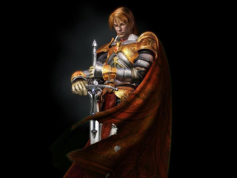 knight in golden armor