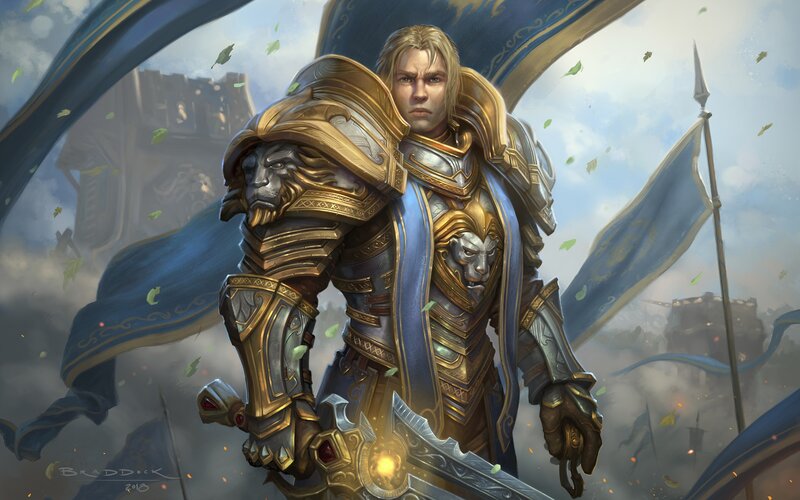 Knight in Golden Armor — Blue